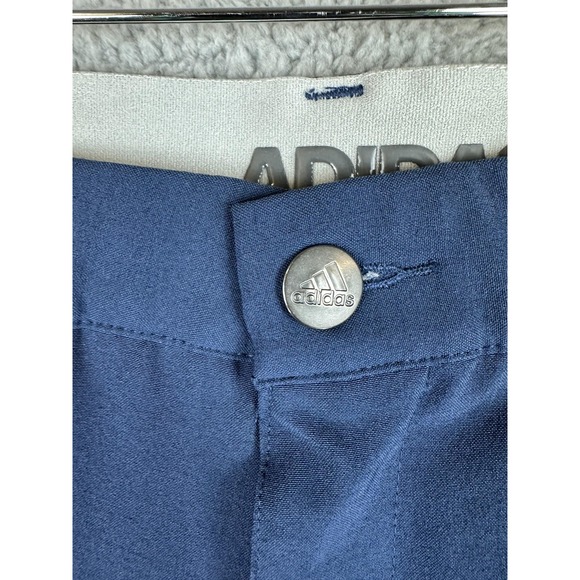 Adidas Golf Pants Mens 30x30 Blue Stretch Polyester Spandex Athletic Trousers - Picture 6 of 10